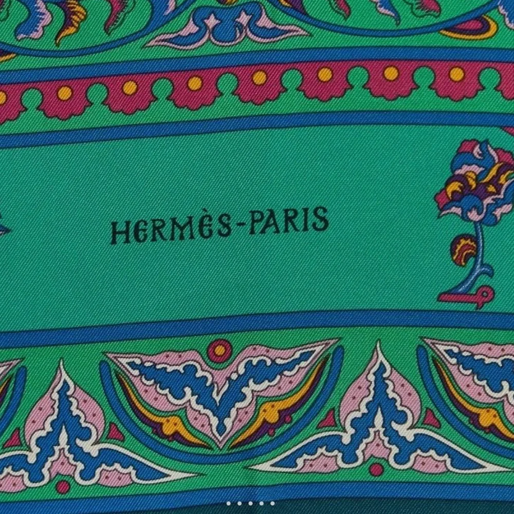 HERMES CIELS BYZANTINS Silk Scarf Authentic